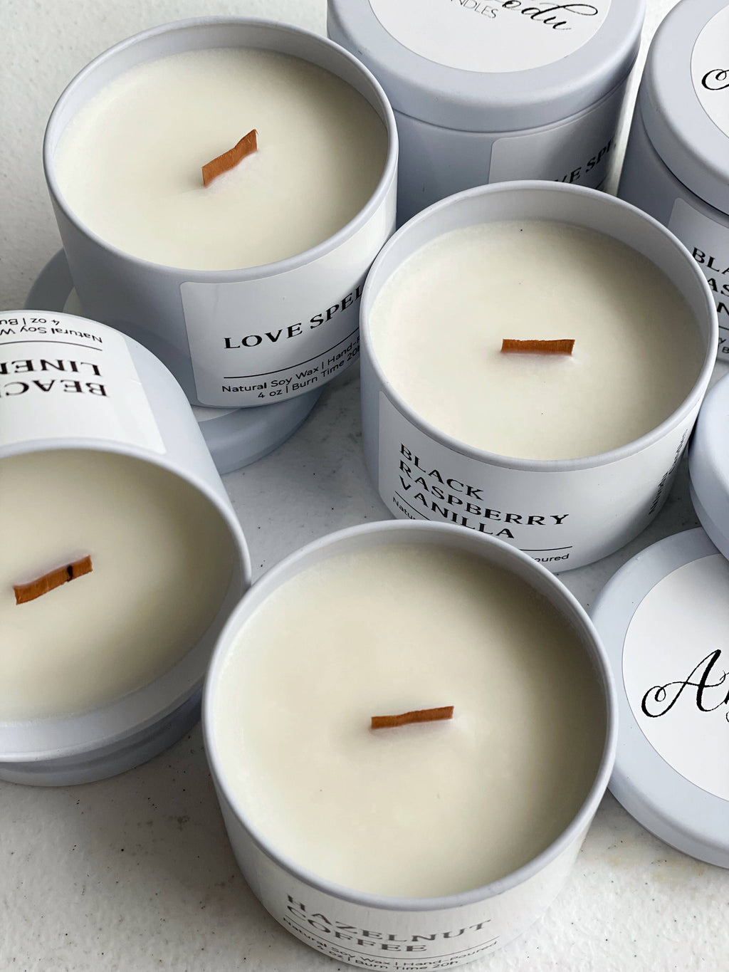 Wood Wick Candle 4 oz- Multiple scents