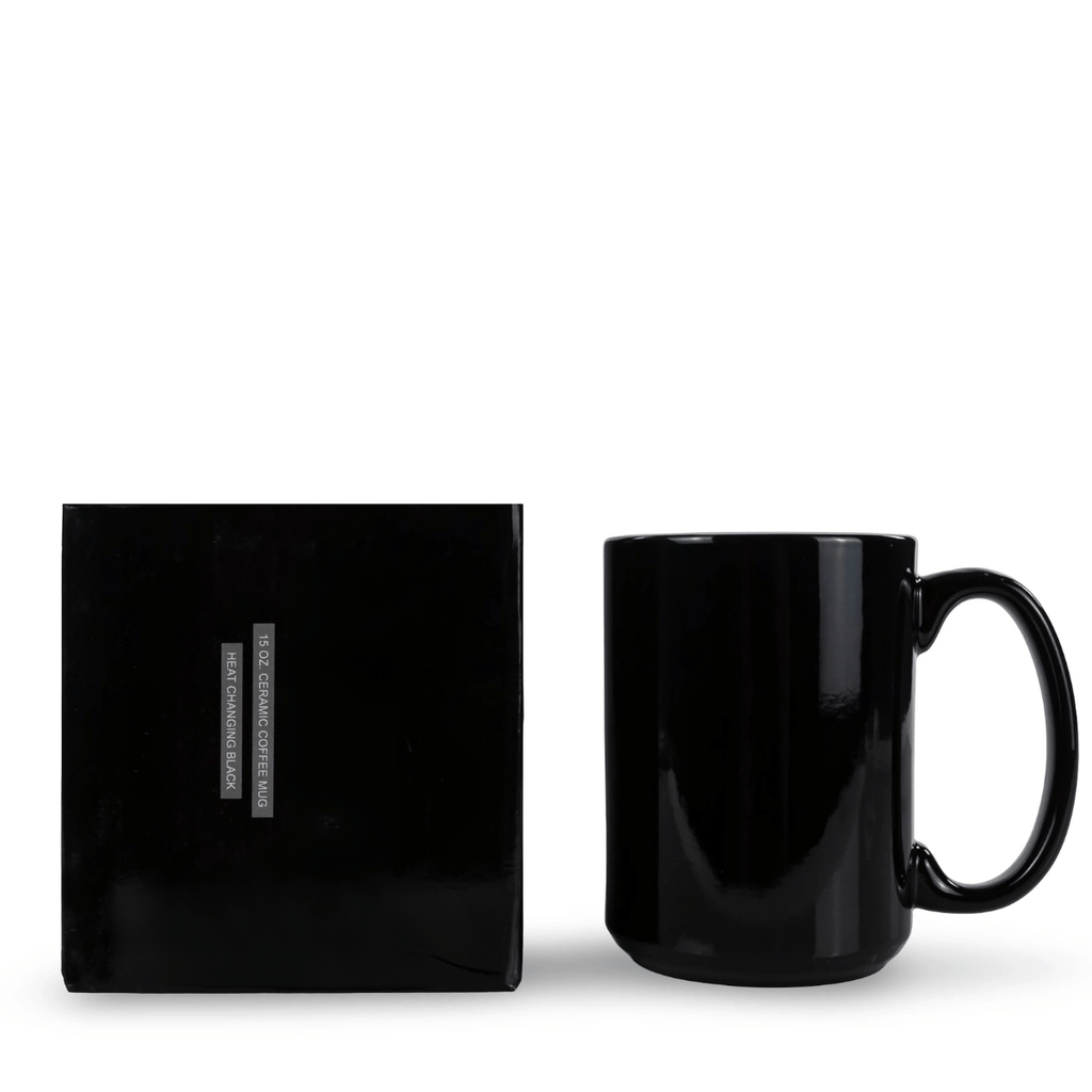 15oz CERAMIC HEAT CHANGING MUG - BLACK