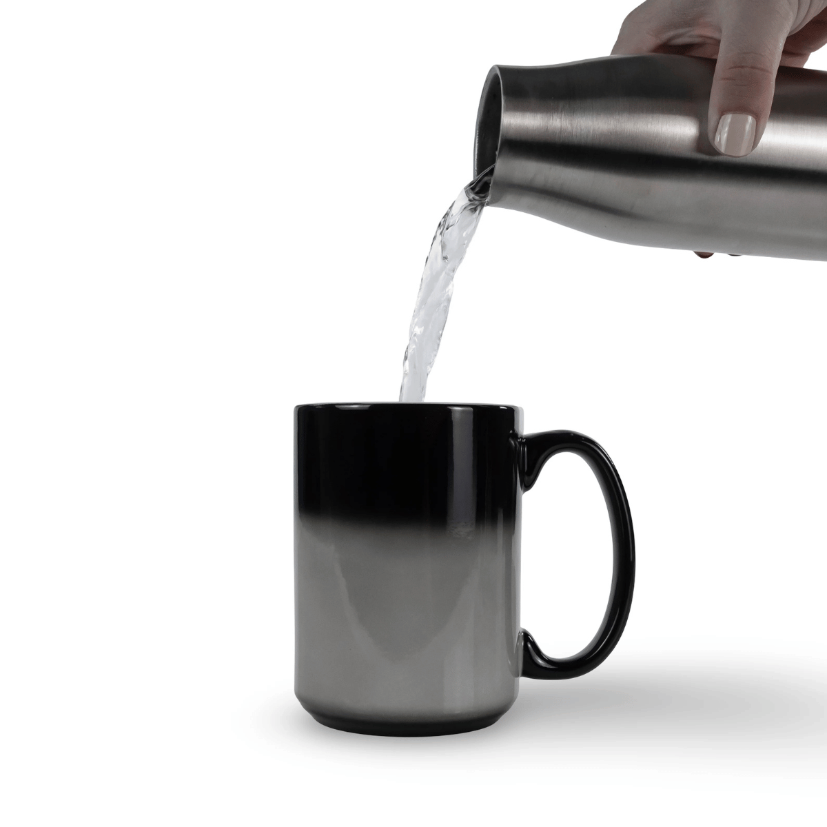 15oz CERAMIC HEAT CHANGING MUG - BLACK