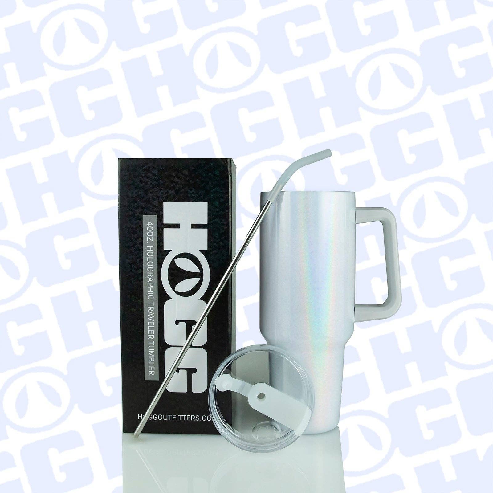 40oz SUBLIMATION CLEAR TRAVELER TUMBLER