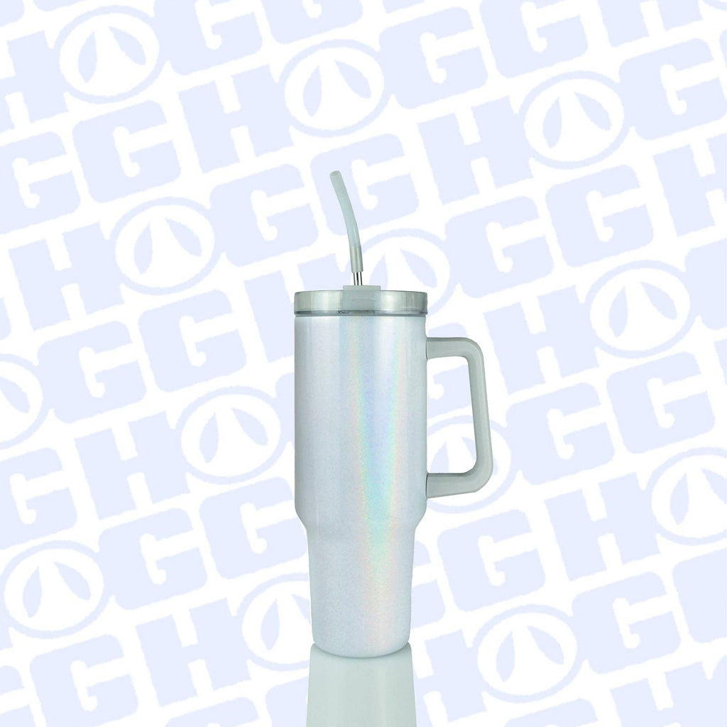 40oz SUBLIMATION CLEAR TRAVELER TUMBLER