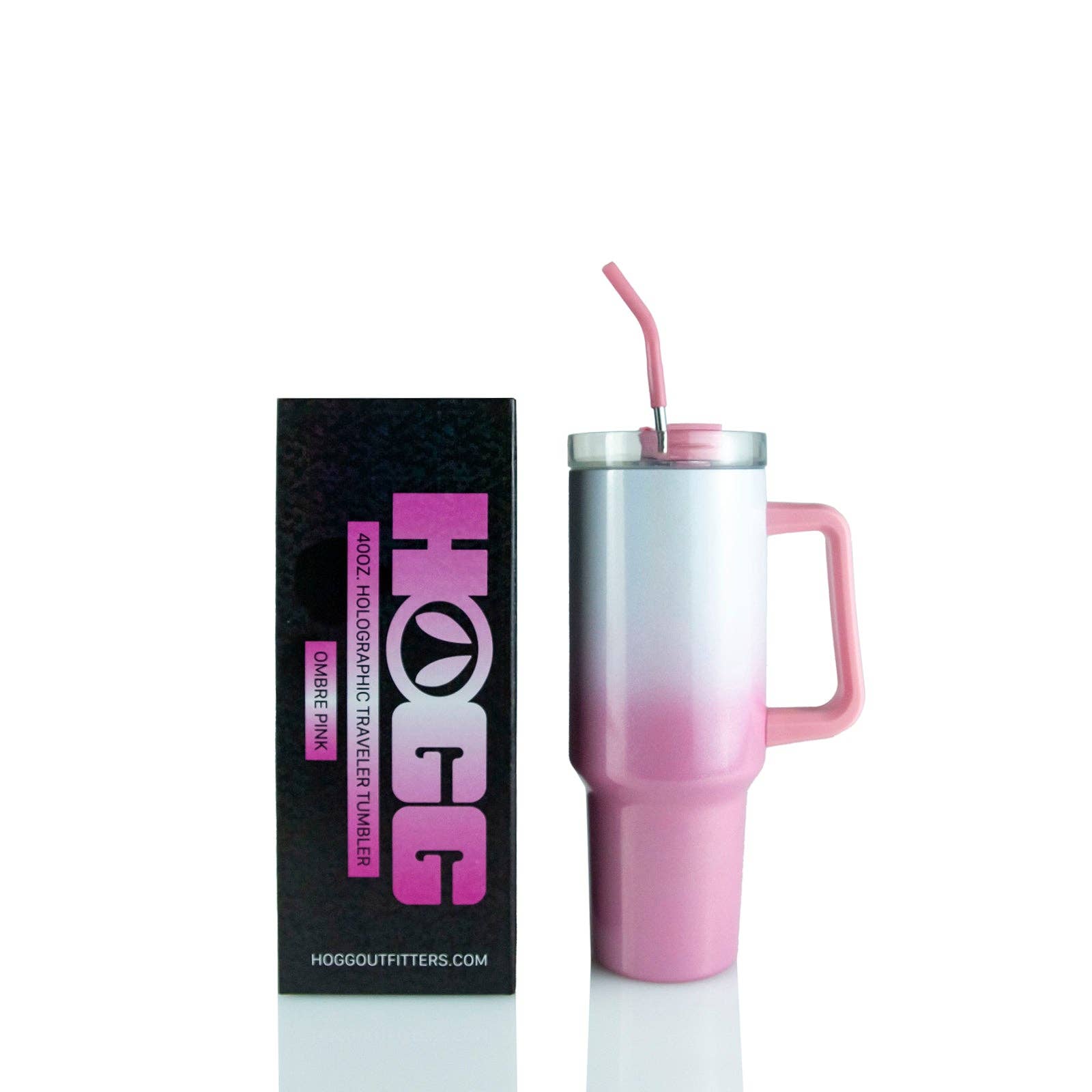 40oz SUBLIMATION CLEAR TRAVELER TUMBLER