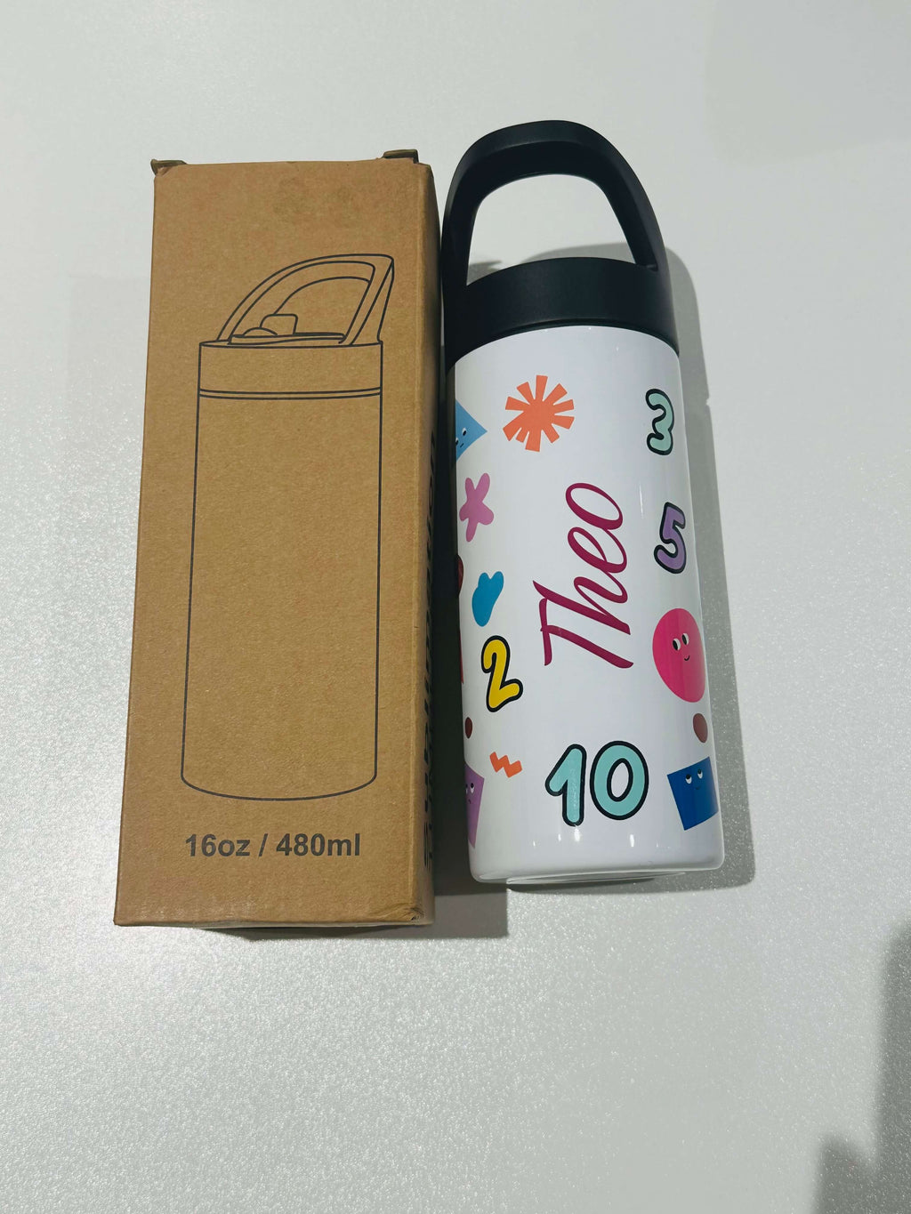 16oz Sublimation Water Bottle Blanks White