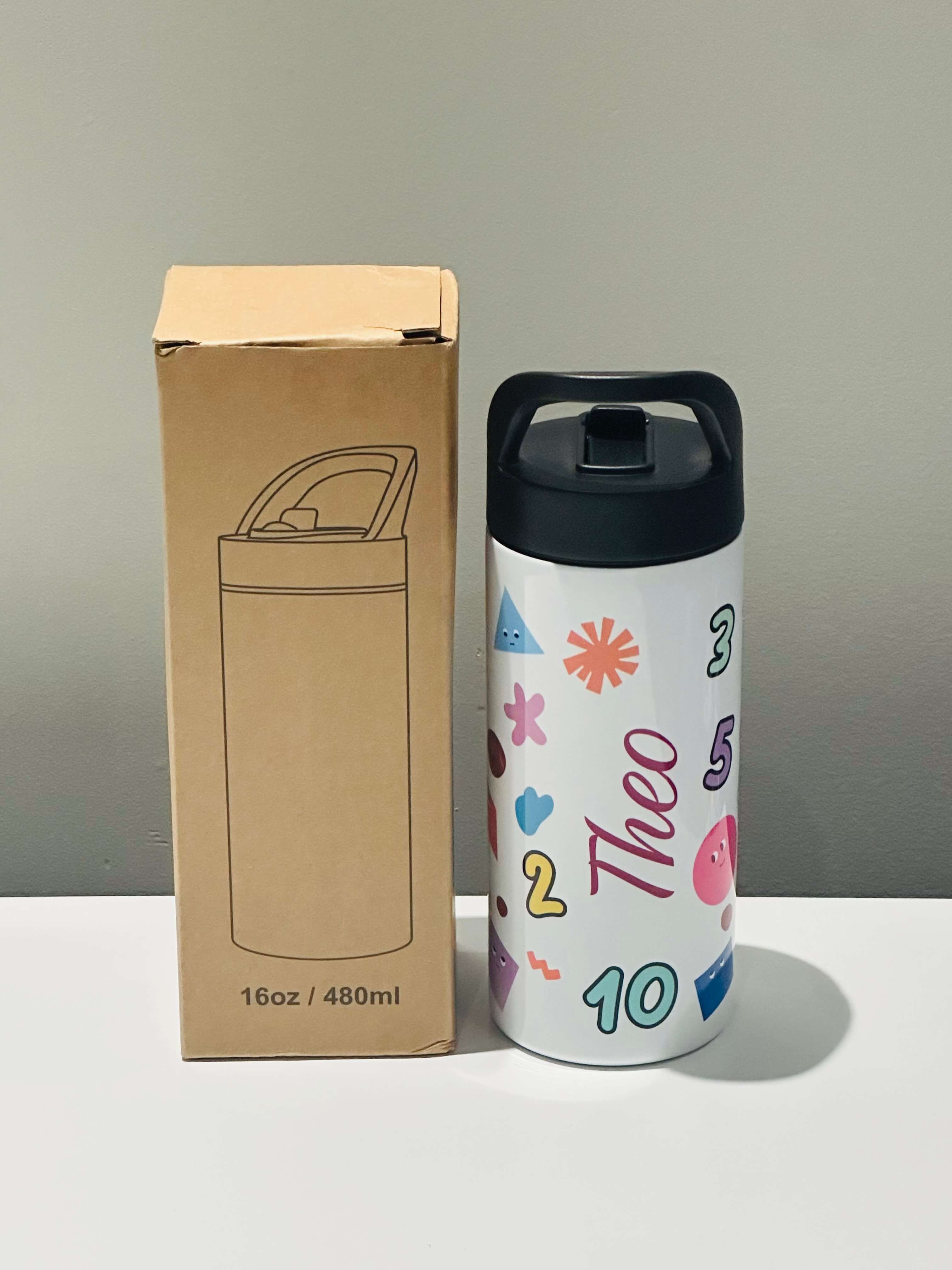 16oz Sublimation Water Bottle Blanks White