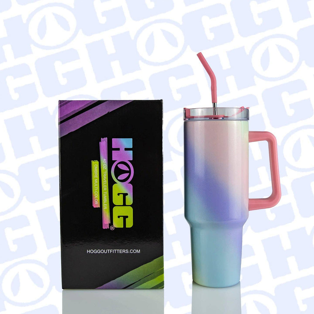 40oz SUBLIMATION CLEAR TRAVELER TUMBLER