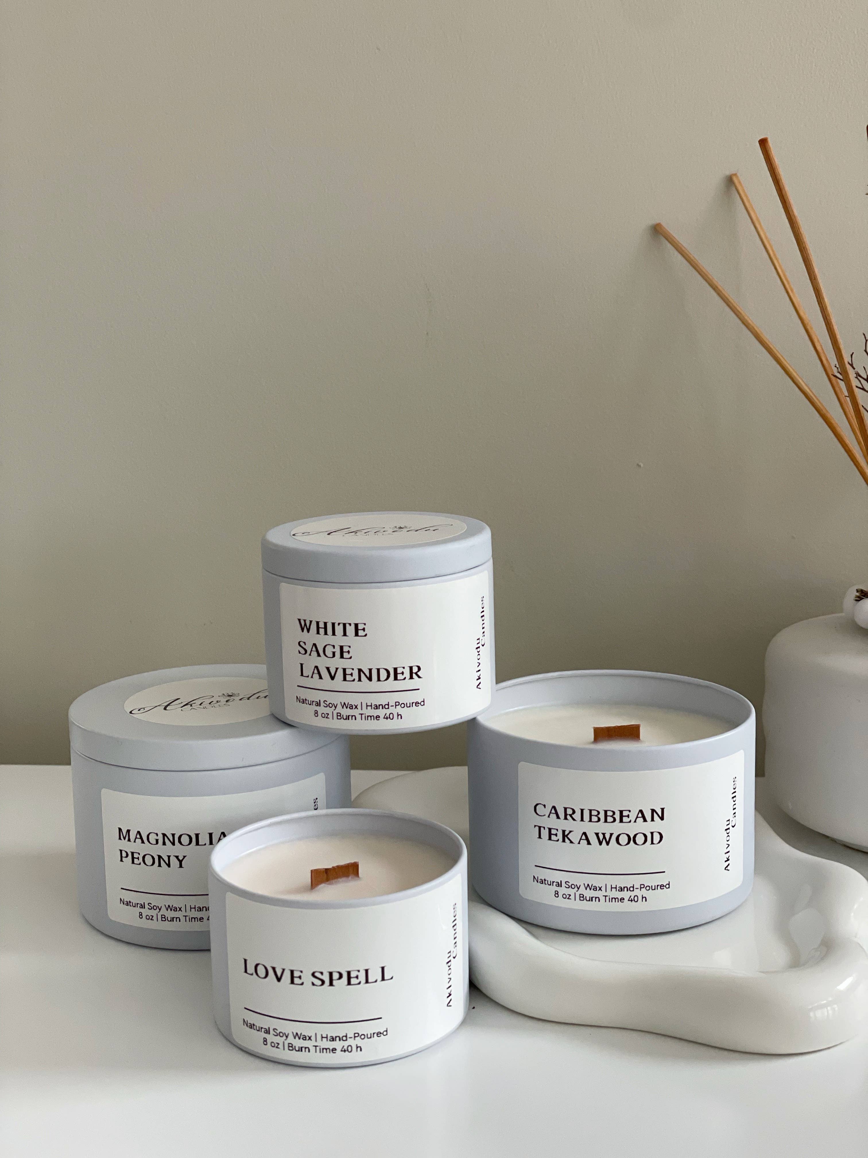 Wood Wick Candle 4 oz- Multiple scents