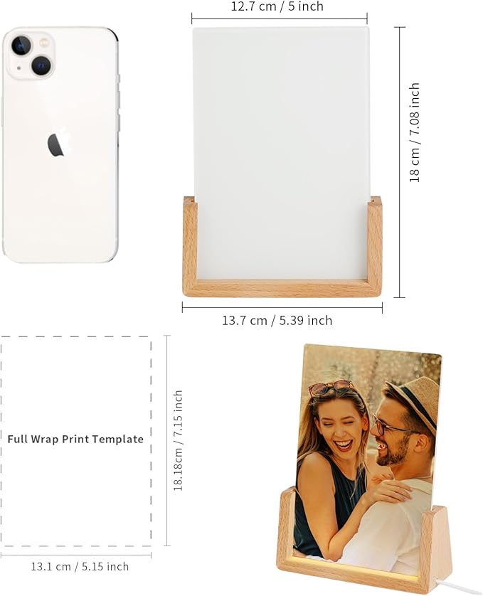 Blank Glass Photo Frame